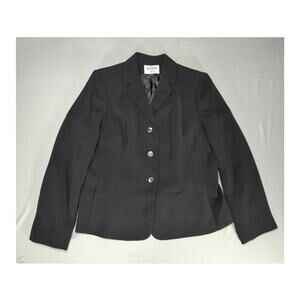 Kasper ASL Black Blazer Jacket Women’s Size 14 Polyester